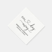 1日のリハ遠くにーサ結婚ルディナーナプキンス スタンダードカクテルナプキン (角)