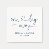 1日のリハ遠くにーサ結婚ルディナーナプキンス スタンダードカクテルナプキン (正面)