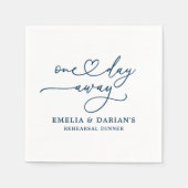 1日のリハ遠くにーサ結婚ルディナーナプキンス スタンダードカクテルナプキン (正面)