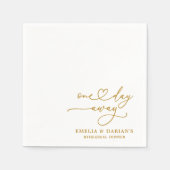 1日のリハ遠くにーサ結婚ルディナーナプキンス スタンダードカクテルナプキン (正面)