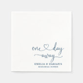 1日のリハ遠くにーサ結婚ルディナーナプキンス スタンダードカクテルナプキン (正面)