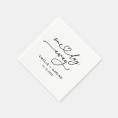 1日のリハ遠くにーサ結婚ルディナーナプキンス スタンダードカクテルナプキン (角)