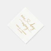 1日のリハ遠くにーサ結婚ルディナーナプキンス スタンダードカクテルナプキン (角)