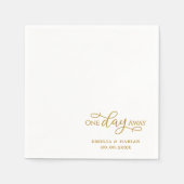 1日のリハ遠くにーサ結婚ルディナーナプキンス スタンダードカクテルナプキン (正面)