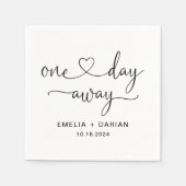 1日のリハ遠くにーサ結婚ルディナーナプキンス スタンダードカクテルナプキン (正面)