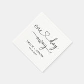 1日のリハ遠くにーサ結婚ルディナーナプキンス スタンダードカクテルナプキン (角)