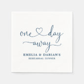 1日のリハ遠くにーサ結婚ルディナーナプキンス スタンダードカクテルナプキン (正面)