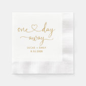 1日のリハ遠くにーサ結婚ルディナーナプキンス 縁ありカクテルナプキン (正面)