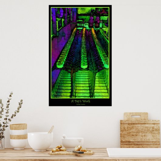 1日の仕事 ポスター (キッチン)