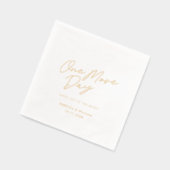 1日の台本のリハ結婚ーサルディナー 箔ナプキン (左)