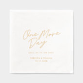 1日の台本のリハ結婚ーサルディナー 箔ナプキン (正面)