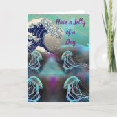 1日の大波のゼリーを持っている カード (正面)