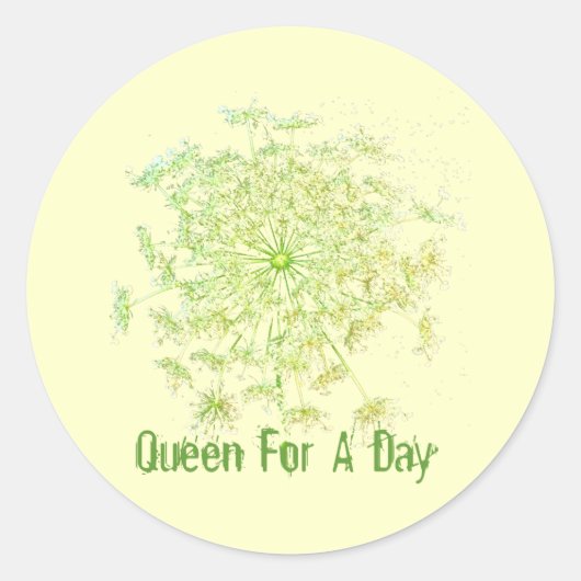 1日の女王 ラウンドシール (正面)