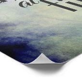 1日の引用文感動的芸術的 ポスター (角)