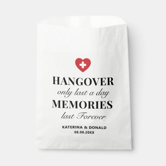1日の思い出が永遠に続く二日酔い フェイバーバッグ (正面)