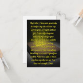 1日の悔い改めの祈りの言葉フラットグリーティングカード2 カード (正面/裏面インサイチュ)