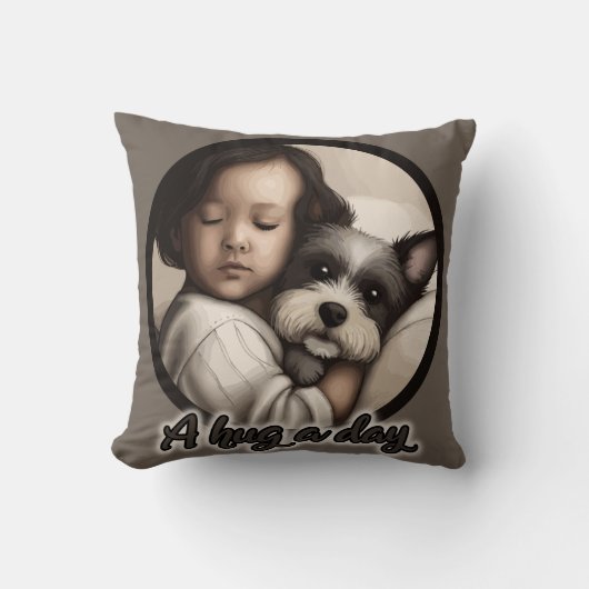 1日の抱擁 クッション (正面)