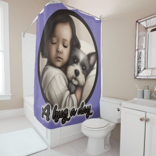 1日の抱擁 シャワーカーテン (インサイチュ)