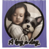 1日の抱擁 シャワーカーテン (正面)