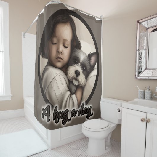 1日の抱擁 シャワーカーテン (インサイチュ)