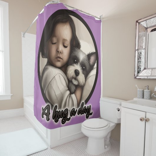 1日の抱擁 シャワーカーテン (インサイチュ)