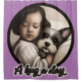 1日の抱擁 シャワーカーテン (正面)