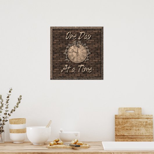 1日の時刻 ポスター (キッチン)