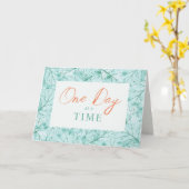 1日の時間にソブリティ誕生日ミントグリーン カード (黄色い花)