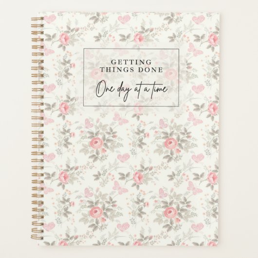 1日の時間に物事を実行するプランナー プランナー手帳 (正面)