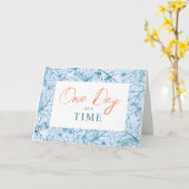 1日の時間の壮麗な記念日ブルー カード (黄色い花)