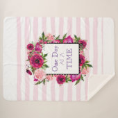 1日の時間フローラフレーム引用文 シェルパブランケット (正面(横))