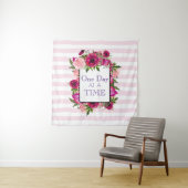 1日の時間フローラフレーム引用文 タペストリー (インサイチュ)