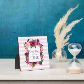 1日の時間フローラフレーム引用文 フォトプラーク (インサイチュ)