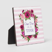 1日の時間フローラフレーム引用文 フォトプラーク (正面)