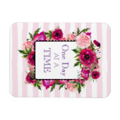 1日の時間フローラフレーム引用文 マグネット (横)