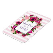 1日の時間フローラフレーム引用文 マグネット (左側)