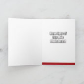 1日の石炭のクリスマスの冗談の紙カード シーズンカード (内部)