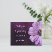 1日の良い素晴らしフローラ ポストカード (スタンド正面)