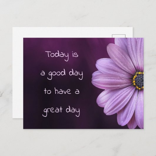1日の良い素晴らしフローラ ポストカード (正面/裏面)