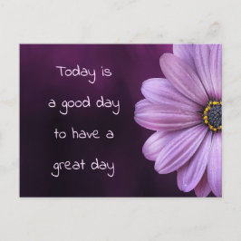 1日の良い素晴らしフローラ ポストカード