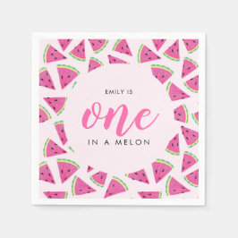 1日の誕生日にメロンを1つ スタンダードカクテルナプキン