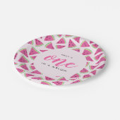 1日の誕生日にメロンを1つ ペーパープレート (アングル)