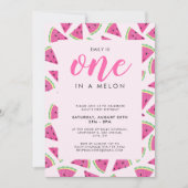 1日の誕生日にメロンを1つ 招待状 (正面)