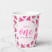1日の誕生日にメロンを1つ 紙コップ (裏面)