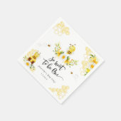 1日の誕生日のミツバチの日 スタンダードカクテルナプキン (角)