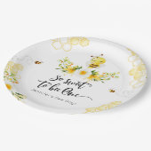 1日の誕生日のミツバチの日 ペーパープレート (アングル)