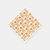 1日の誕生日の水の色ボホレインボーと太陽 スタンダードカクテルナプキン (角)