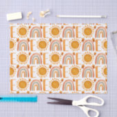 1日の誕生日の水の色ボホレインボーと太陽 薄葉紙 (クラフト)