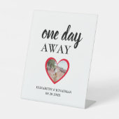 1日の遠くにハート写真リハーサルディナー 台座サイン (正面)