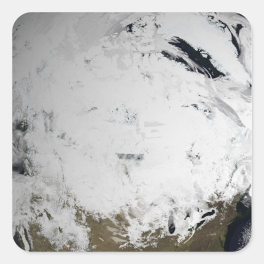 1日の雲のシミュレーシ独身のョン2 スクエアシール (正面)